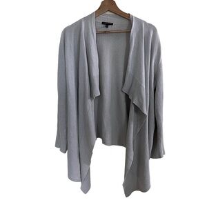 Eileen Fisher Women's Cotton Blend Open Front Cardigan Sweater Size XL